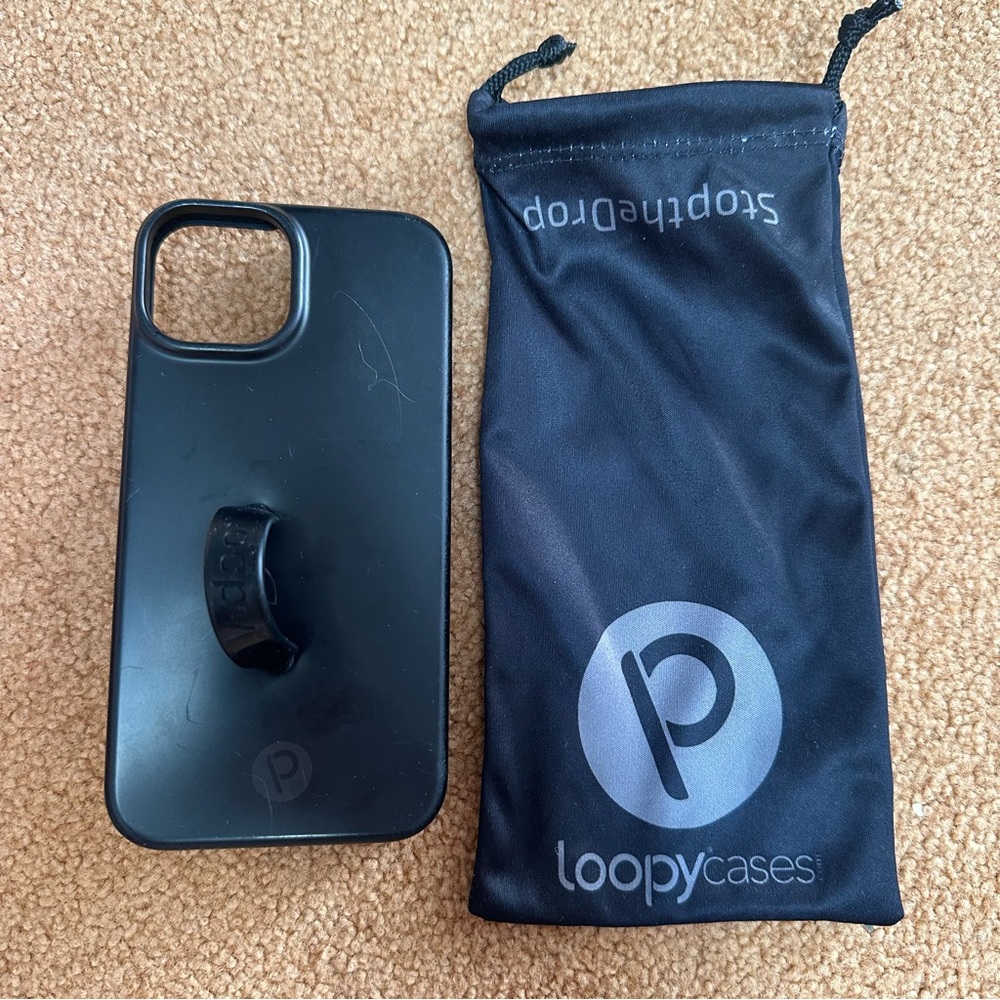 Loopy Case iPhone 13 & 14 Stealth Black